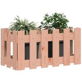vidaXL Vrtna sadilica s izgledom ograde 60x30x30 cm masivna duglazije | shoptok.hr