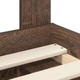  Konstrukcija postelje z vzglavjem Rjav hrast 120 x 200 cm, (5000102333) | Shoptok.si