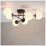  Plafonski luster MALENA 6xE14/5W/230V braon/bela Cene