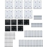 vidaXL Komplet ograjnih panelov WPC 1045x186 cm črn | Shoptok.si