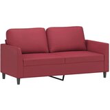  2-dijelni set sofa s jastucima boja vina od umjetne kože | shoptok.hr