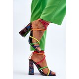 Boto FG2 Fashionable High Heel Sandals Multicolour Josette | Shoptok.si