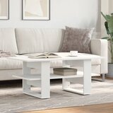 Furnova Klubska mizica bela 102x55x42 cm inženirski les, (21915227) Cene