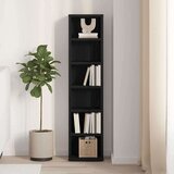 vidaXL CD omara črni hrast 21x20x88 cm inženirski les | Shoptok.si