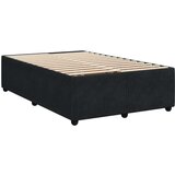 vidaXL Box spring postelja z vzmetnico črna 120x200 cm žamet | Shoptok.si