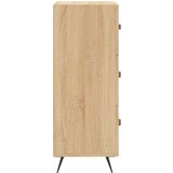 vidaXL Komoda sonoma hrast 34,5x34x90 cm inženirski les | Shoptok.si