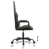  Igraća stolica crno-zlatna od umjetne kože | shoptok.hr