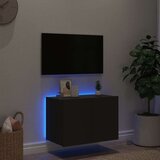 vidaXL Zidni TV ormarić s LED svjetlima crni 60 x 35 x 41 cm | shoptok.hr