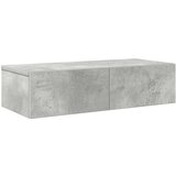 vidaXL Stenska polica s predali betonsko siv 60x26,5x15 cm inž. les | Shoptok.si