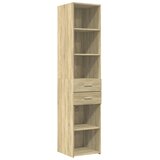  Visoka komoda boja hrasta 40x42,5x185 cm od konstruiranog drva | Eponuda.com