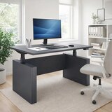 MID.YOU PISALNA MIZA kovina, leseni material antracit, črna | Shoptok.si