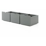 Vipack set od 3 sive ladice za odlaganje ispod kreveta Pino Cijene