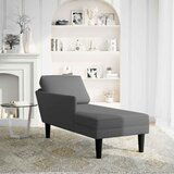 Maison Chic Chaise Lounge z blazino Temno siva Corduroy tkanina, (22043230) | Shoptok.si