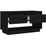 TV ormarić crni 74 x 34 x 40 cm od masivne borovine | shoptok.hr