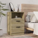  Noćni ormarići 2 kom boja hrasta sonome od konstruiranog drva | shoptok.hr