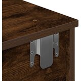 vidaXL Stenska polica s predali dimljen hrast 100x37,5x19 cm inž. les | Shoptok.si
