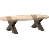  Noge za klub stolić u obliku slova X, 2 kom, prirodni čelik, 50 x (30-31) cm, čelik | Eponuda.com