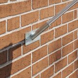 vidaXL Nosilec zastave Srebrna Nerjaveče jeklo 13 x 6 x 12,5 cm Trajno | Shoptok.si