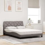  Krevet s madracem smeđesivi 120 x 200 cm od tkanine | shoptok.hr