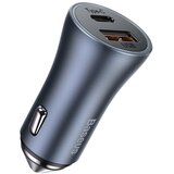 Baseus auto punjač dual usb-a/usb-c qc 40w dark grey Cijene
