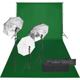 vidaXL komplet za foto studio z lučmi in ozadjem | Shoptok.si