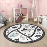 Mila Home Crno-bijeli perivi dječji tepih za igru ø150 cm Dino Park – | shoptok.hr
