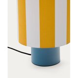Kave Home Rumena/modra namizna svetilka s tekstilnim senčilom (višina 25 cm) Ciral – | Shoptok.si
