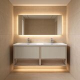Hanah home kupatilski ormarić sa lavaboom elegant, 120 cm, svetli orah / luna Cene