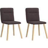 Maison Chic Jedilni stoli - Vzorci stoli 2 kosa temno rjavo blago A503, (22032100) | Shoptok.si