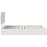  Krevet s od storage Bijelo 140 x 190 cm Konstruirano drvo | shoptok.hr