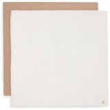Jollein komplet 2 povijalnih pleničk 115x115 biscuit/ivory Cene