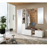 XORA STENSKO OGLEDALO, 44/117/2 cm steklo, leseni material | Shoptok.si