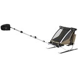 Thule Chariot Cross 2 double multifunkcionalna sportska prikolica za bicikl - 2 djece, bež | shoptok.hr