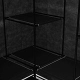 vidaXL 282449 Corner Wardrobe Black 130x87x169 cm | shoptok.hr