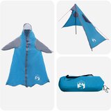  2-u-1 Kišni Pončo s Kapuljačom Plava 262 x 126 x 130 cm | shoptok.hr