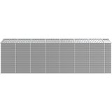  Vrtna kućica svijetlosiva 191x640x198 cm pocinčani čelik | shoptok.hr