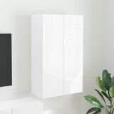 TV zidni ormar Zidne Visoki sjaj bijela 59,5 x 31 x 100 cm | shoptok.hr