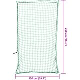  Mreža za prikolicu s elastičnim užetom zelena 2,5x1,5 m PP | shoptok.hr