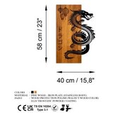 WALLXPERT dragon WalnutBlack Decorative Wooden Wall Accessory | ePonuda.com
