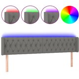  LED uzglavlje tamnosivo 183x16x78/88 cm od tkanine | shoptok.hr