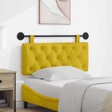  Držeće uzglavlje Zidne Žuta 110 x 55 x 7 cm Baršun - Žuta 100 cm bez LED | shoptok.hr
