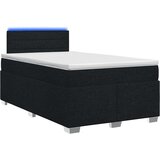  s box springom, madracem i LED-om Crna 120 x 200 cm | shoptok.hr