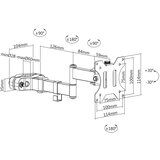 Maclean LCD monitor desk mount, VESA 75x75 and 100x100, 17-32 9kg, MC-751N | shoptok.hr