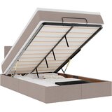  Otomanski krevet madracem i LED Taupe 120x190 cm tkanina | Eponuda.com