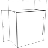 MID.YOU VISEČI ELEMENT, bela | Shoptok.si