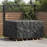 vidaXL Prevleka za zunanje pohištvo Črna 180 x 140 x 90 cm 210D | Shoptok.si