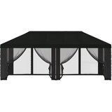  Pokrov za gazebo s bočnim zidovima 6 x 3 m Crna Poliester 190 | Eponuda.com