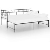  Za krevet na razvlačenje crni metalni 90 x 200 cm | shoptok.hr