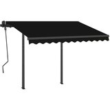  Automatska tenda na uvlačenje sa stupovima 3 x 2 5 m antracit | shoptok.hr