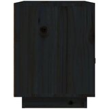  Nočna omarica črna 40x34x45 cm trdna borovina, (20731822) | Shoptok.si